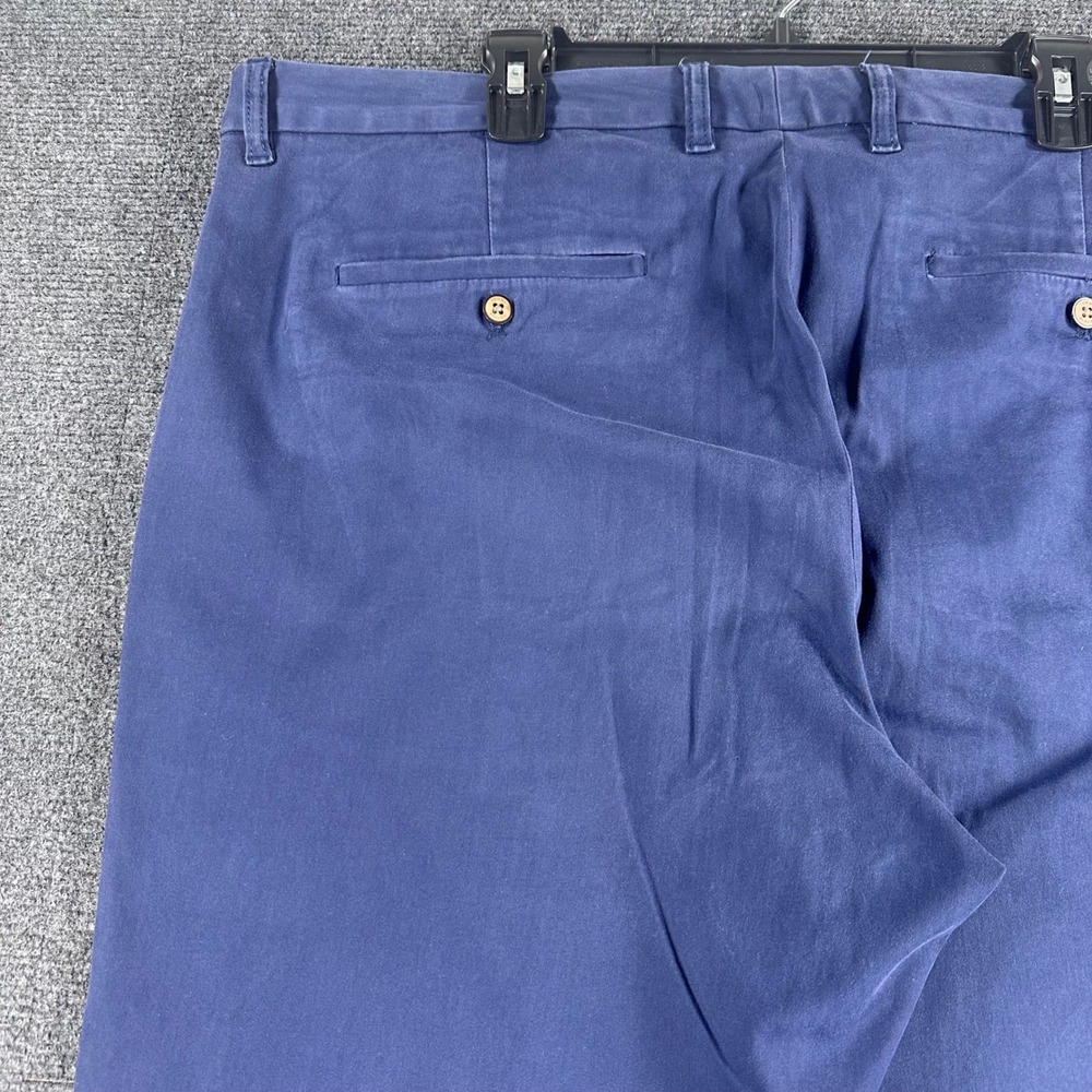 Tommy Bahama Chino Pants Mens 42x30 Navy Blue Boracay Cotton Blend Casual Golf - Picture 9 of 16